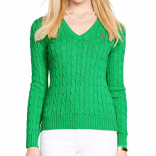 15PKSW32 cable cotton sweater women